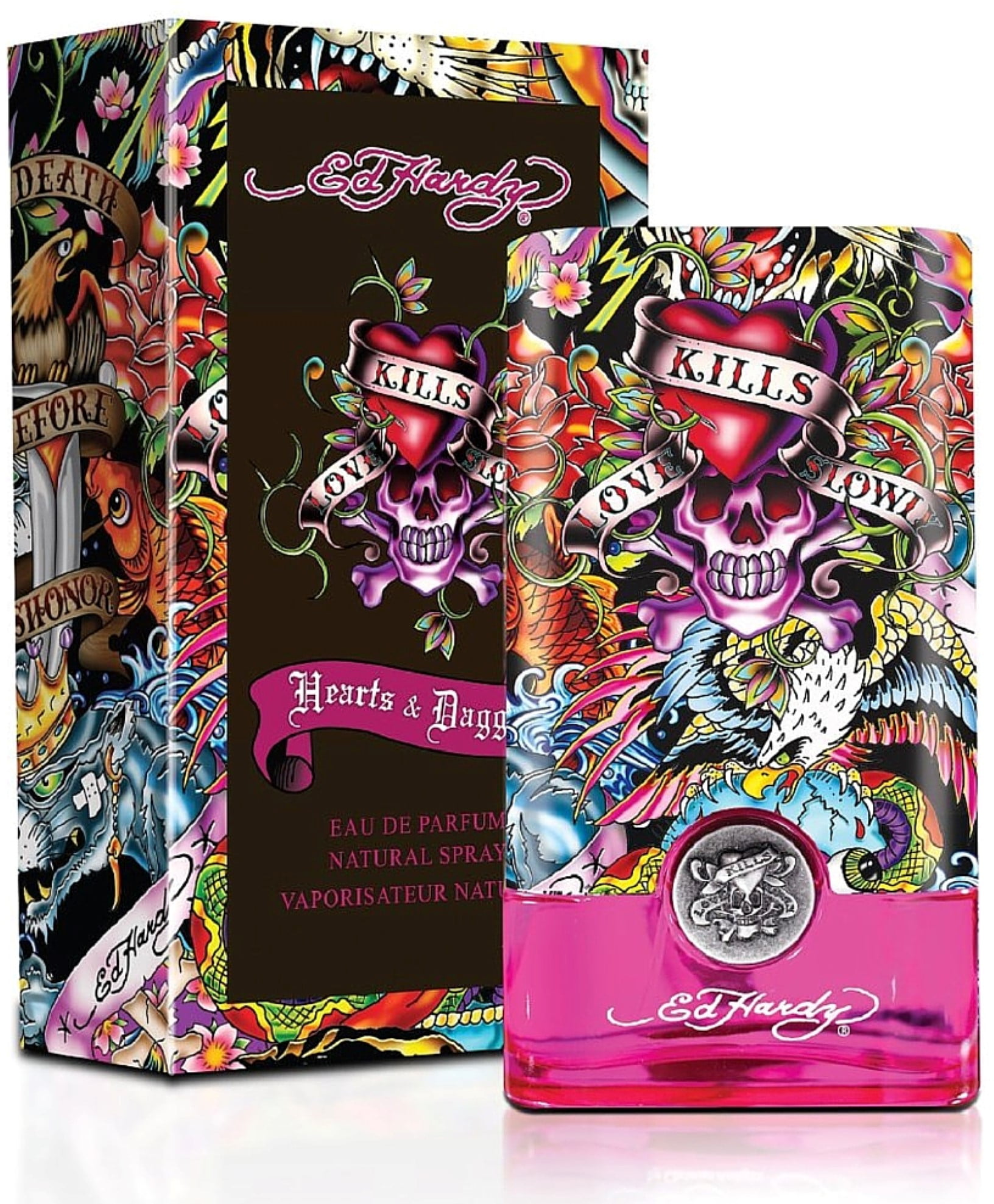 Hearts Daggers by Ed Hardy Eau de Parfum Spray for Women 3.40 oz Pack of 2