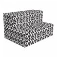 thumbnail image 1 of Hearts Foldable Mattress, Geometric Polygonal Design, 74.8" x 35.4", Grey White, by Ambesonne, 1 of 6