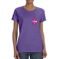 thumbnail image 1 of Hearts In A Pocket Shaped T-Shirt Women -Image by Shutterstock, Female Medium, 1 of 4