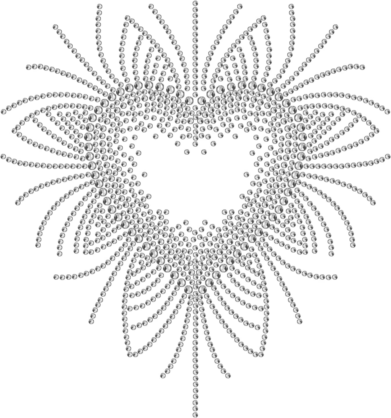 Hearts Iron on Rhinestones for DIY Clothing Bling Iron on Transfers ...