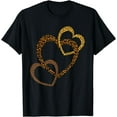 thumbnail image 1 of Hearts Love Leopard Cheetah Shirt Womens Animal Print Hart T-Shirt, 1 of 4