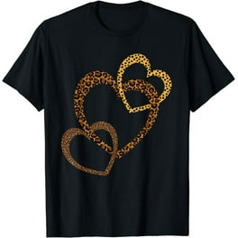 Cool Cheetah Leopard Heart T-Shirt Animal Print Love Symbol Cool Cheetah Leopard Heart T-Shirt Animal Print Love Symbol
