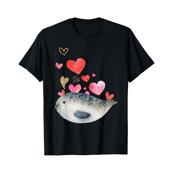 Hearts Love Sea Lion T-Shirt