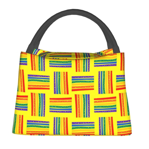 Hearts Lunch Bag Broader Spectrum Funny Lunch Box For Women Picnic Portable Cooler Bag Waterproof Print Tote Food Bags