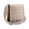 thumbnail image 1 of Hearts Messenger Bag, Hearts in Retro Colors, Unisex Cross-body, by Ambesonne, 1 of 2