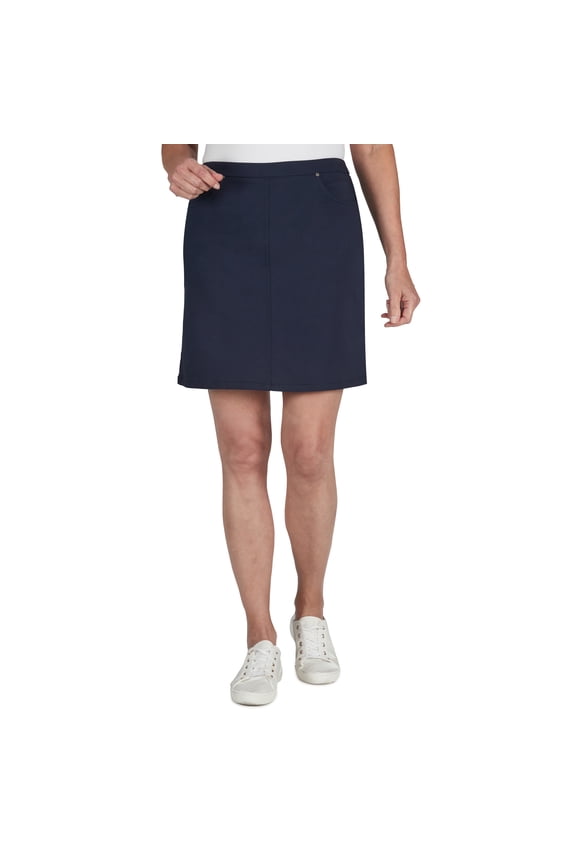 Womens Tech Stretch Pull On Skort With Elastic Waistband