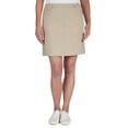 thumbnail image 1 of Hearts Of Palm Womens Petite Tech Stretch Pull On Skort With Elastic Waistband, 1 of 4