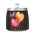 thumbnail image 1 of Hearts Or Balloon Ashtray with Lid Smell Proof Cigarette Ashtray Stainless Steel Smokeless Ash Holder for Indoor Outdoor, 1 of 7