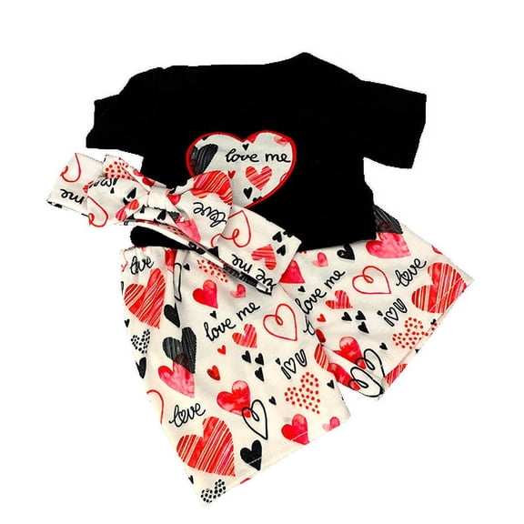 Hearts Outfit fits most 14 - 18 build-a-bear, vermont teddy bears, and make your own stuffed animals
