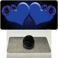 thumbnail image 1 of Hearts Over Roses In Blue Novelty Metal Hat Pin 1.5" x 0.75" Hat Pin (PIN), 1 of 1