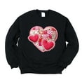 thumbnail image 1 of Hearts Patchwork Print - Women's Graphic Sweatshirt, 1 of 12
