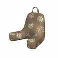 thumbnail image 1 of Hearts Reading Pillow Cover, Animal Skin Leopard Print Along Mandala Style Ornaments Rhythmic Pattern, Unstuffed Printed Bed Rest Case from Soft Fabric, Small, Cocoa Pastel Green Tan, by Ambesonne, 1 of 4