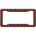 thumbnail image 1 of Hearts Red White Pattern License Plate Frame, 1 of 1