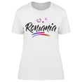 thumbnail image 1 of Hearts Romania T-Shirt Women -Image by Shutterstock, Female 3X-Large, 1 of 2