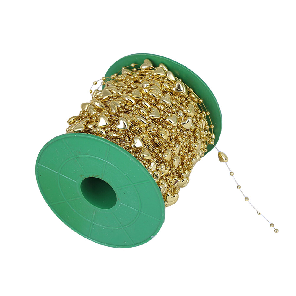 Hearts String Beads Chain Garland for Wedding Christmas Birthday Stage