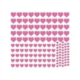 thumbnail image 1 of Hearts Vinyl Graphic Sheet - Small - Brown, 1 of 2