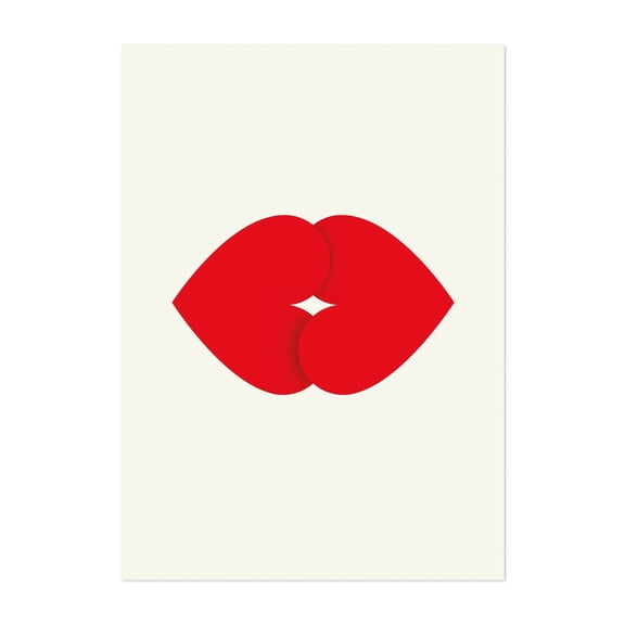 Hearts - Zürich Zurich Switzerland Illustration Modern Art Pop Art Minimalist Abstract Geometric Unframed Wall Art Print 20 x 28 inches