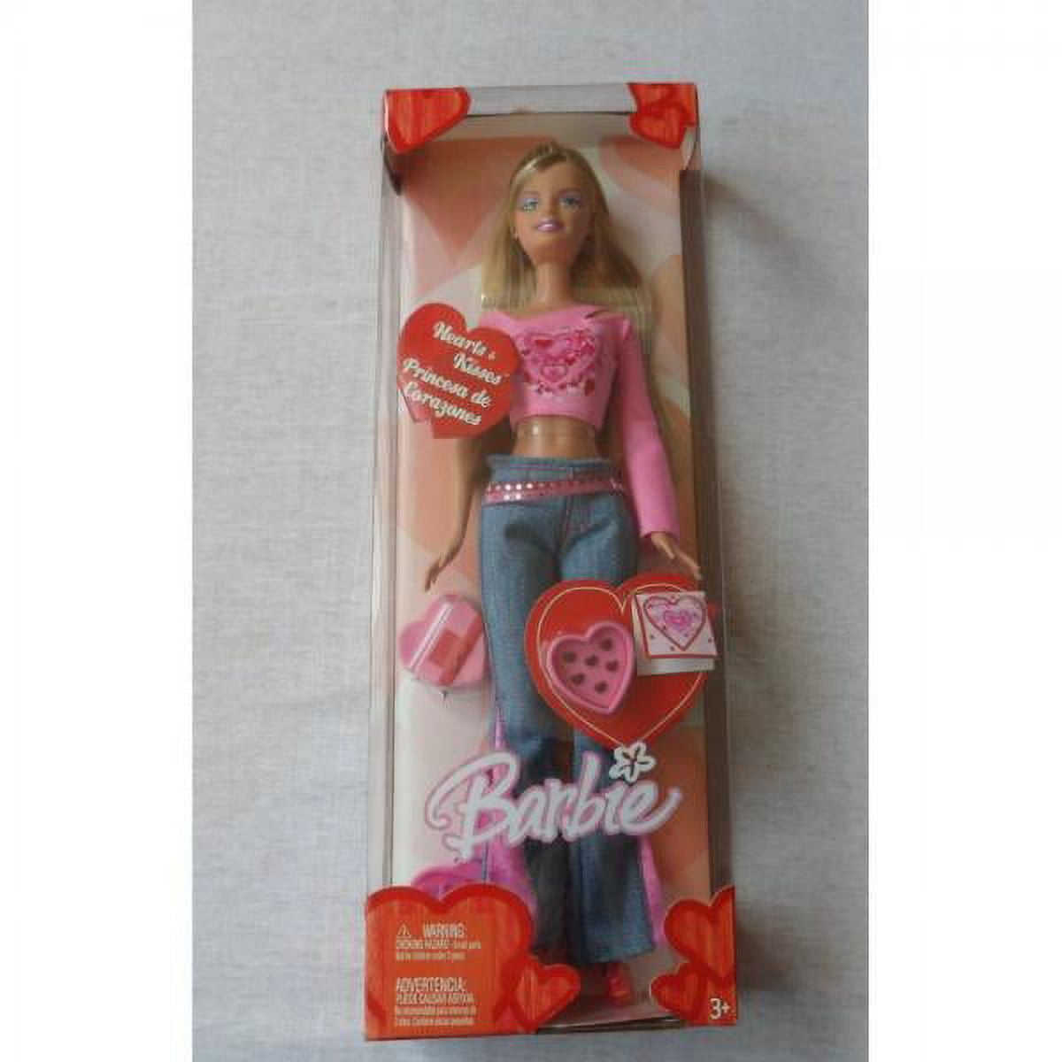 Hearts and Kisses Valentine's Day Barbie Doll 2004 Mattel C4479
