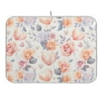 thumbnail image 1 of Hearts and Roses Dish Drying Mat 16x18 Absorbent Microfiber Draining Rack Pad for Kitchen Counter Sink, 1 of 8