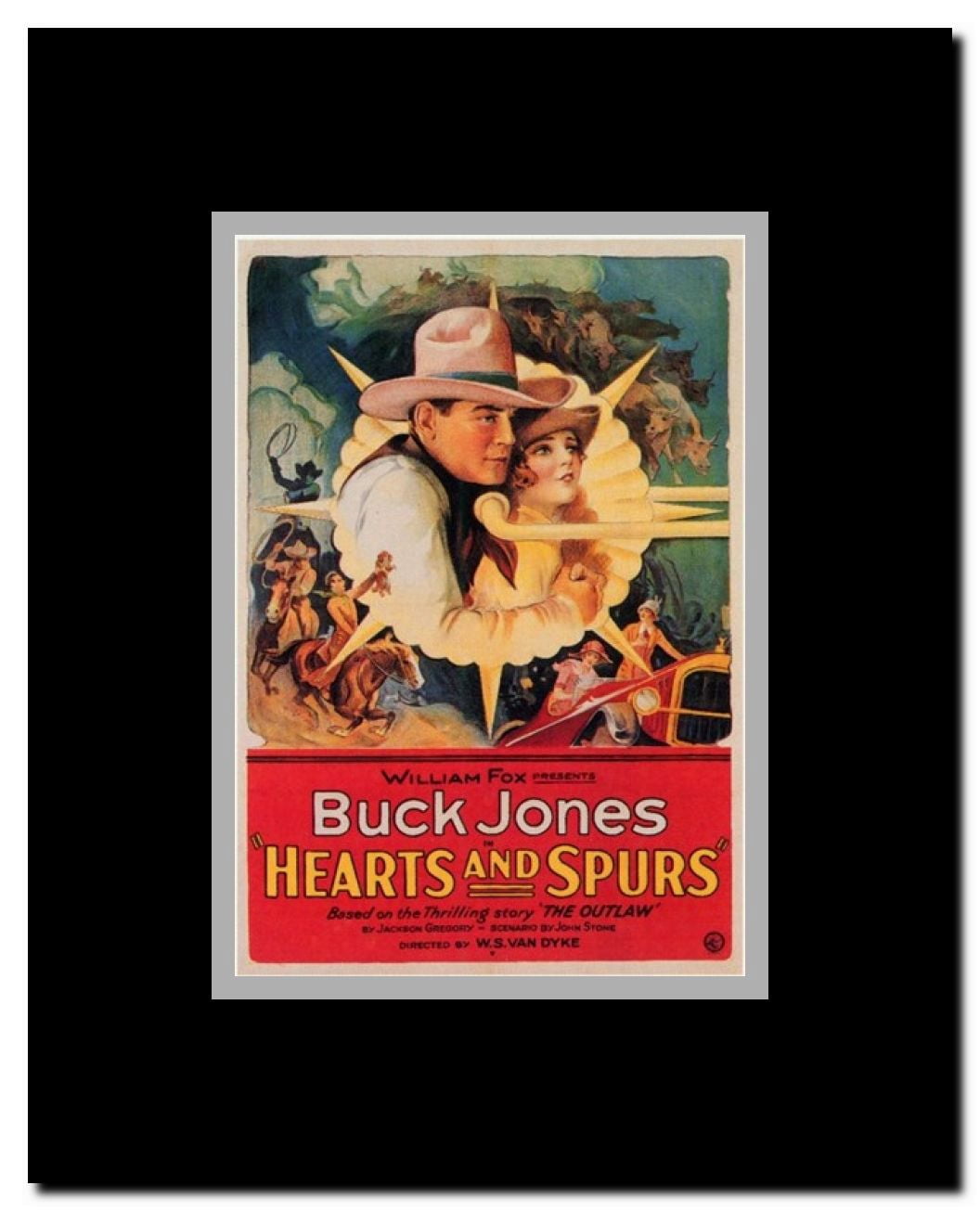 Hearts and Spurs Framed Movie Poster