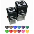 thumbnail image 1 of Hearts in Heart Valentine's Day Self-Inking Rubber Stamp Ink Stamper - Orange Ink - Small 1 Inch, 1 of 7