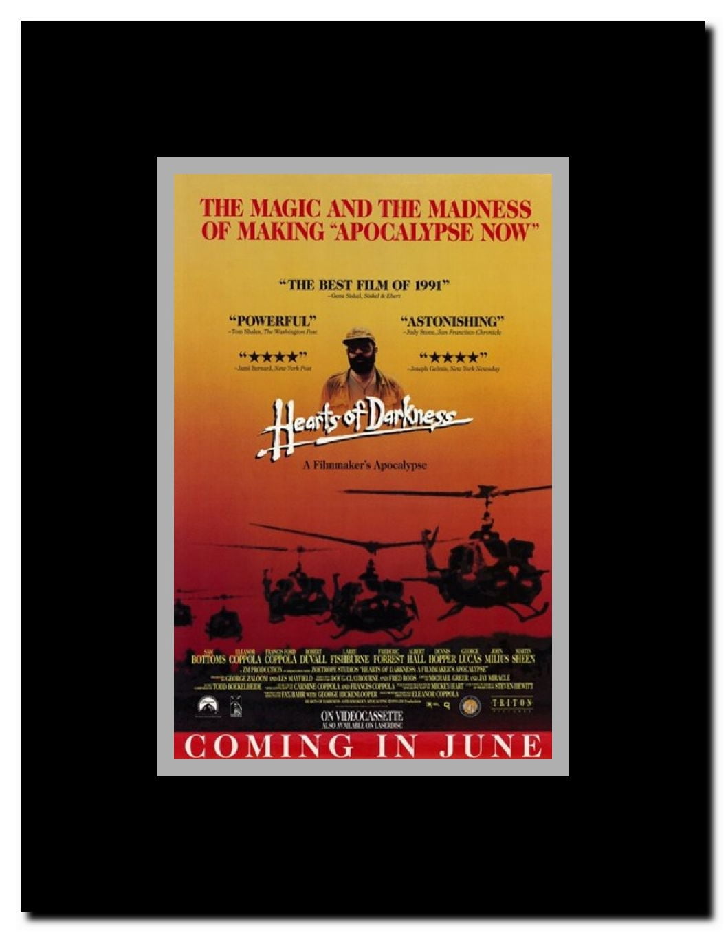 Hearts of Darkness: a Filmmaker's Apocal Framed Movie Poster