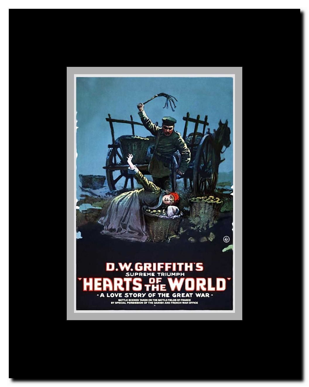 Hearts of the World Framed Movie Poster