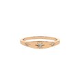 thumbnail image 1 of HeartsAndYou 0.4ct Engagement Ring for Women Round Cut Moissanite Trilogy Star Design 18k Rose Gold Over Silver, 1 of 4