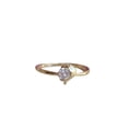 thumbnail image 1 of HeartsAndYou 0.5ct Round Cut Moissanite Engagement Ring for Women 18k Yellow Gold Over Silver Dolphin Animal, 1 of 7