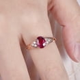 thumbnail image 1 of HeartsAndYou 1.2ct Natural Pink Ruby Infinity Solitaire Engagement Ring 14k SOLID Rose Gold, 1 of 8