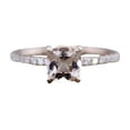 thumbnail image 1 of HeartsAndYou 1.3ct Natural Morganite Diamond Engagement Ring Hidden Halo 14k SOLID Rose Gold, 1 of 9