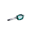 thumbnail image 1 of HeartsAndYou 1.3ct Oval Cut Natural Green Emerald Moissanite Accent Ring 14k SOLID White Gold, 1 of 9