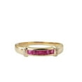 thumbnail image 1 of HeartsAndYou 1.5ct Natural Ruby & Diamond Band Channel Set Stackable 14k SOLID Yellow Gold, 1 of 9