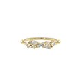 thumbnail image 1 of HeartsAndYou 1.6ct Engagement Ring for Women Baguette Moissanite Cluster Minimalist 18k Yellow Gold Over Silver, 1 of 8