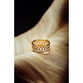 thumbnail image 1 of HeartsAndYou 1ct Natural Blue Sapphire Filigree Wide Milgrain Band 100% 14k SOLID Yellow Gold, 1 of 8
