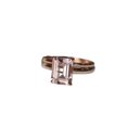 thumbnail image 1 of HeartsAndYou 1ct Natural Peach Morganite Engagement Ring 100% 14k SOLID Rose Gold Bridal Set, 1 of 9