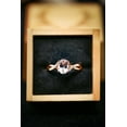 thumbnail image 1 of HeartsAndYou 1ct Natural Peach Morganite Engagement Ring 14k SOLID Rose Gold Infinity Women, 1 of 8