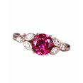 thumbnail image 1 of HeartsAndYou 2.5ct Natural Pink Ruby Engagement Ring 14k SOLID Rose Gold Marquise Accents, 1 of 9
