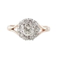 thumbnail image 1 of HeartsAndYou 2ct Round Cut Moissanite Engagement Ring for Women Cluster Halo Split Shank 18k Dual Gold over Silver, 1 of 9