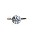 thumbnail image 1 of HeartsAndYou Halo Solitaire Engagement Ring for Women 1.8ct Round Cut Moissanite 18k White Gold over Silver, 1 of 6