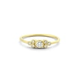 thumbnail image 1 of HeartsAndYou Petite Minimalist Engagement Ring for Women 1.2ct Round Cut Moissanite 18k Yellow Gold Over Silver, 1 of 9