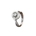 thumbnail image 1 of HeartsAndYou Unique Vintage Inspired Filigree Engagement Ring for Women 2ct Round Moissanite 18k White Gold over Silver, 1 of 5