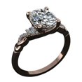 thumbnail image 1 of HeartsAndYou Vintage Inspired Style Engagement Ring for Women 2.1ct Oval Cut Moissanite 18k Rose Gold over Silver, 1 of 9