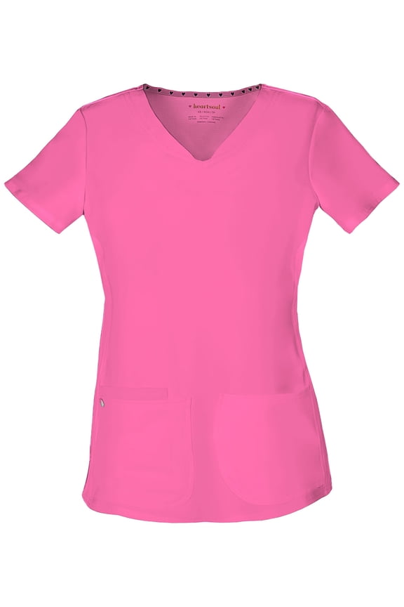 Break On Through Scrubs Top For Women Shaped V-Neck 20710