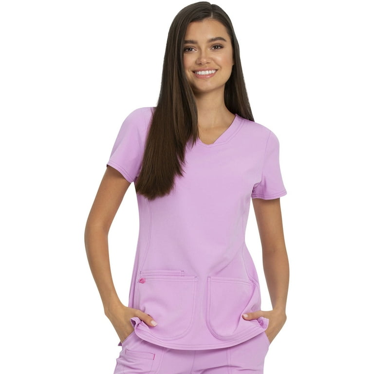 HeartSoul Break On Through Women Scrubs Top Shaped V Neck 20710 Walmart