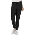 thumbnail image 1 of Heartsoul Break On Through Women Scrubs Pant, Low Rise Jogger, HS030, XXS, Black, 1 of 7