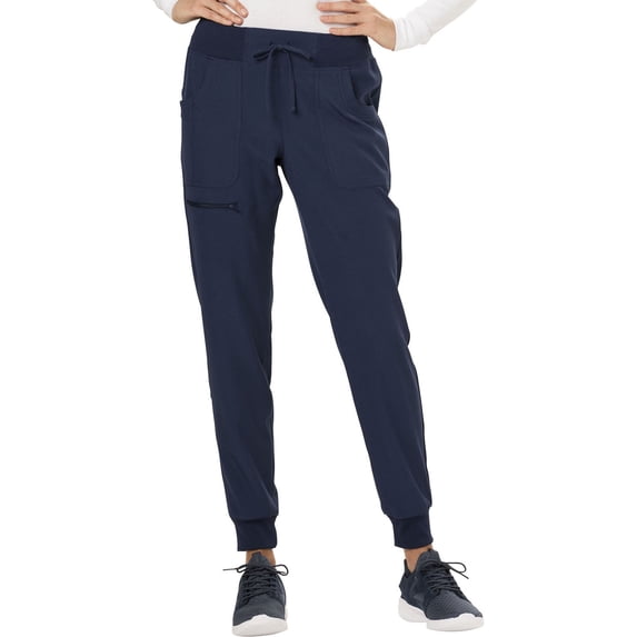 Heartsoul Break On Through Women Scrubs Pant, Low Rise Jogger, HS030T, M Tall, Navy