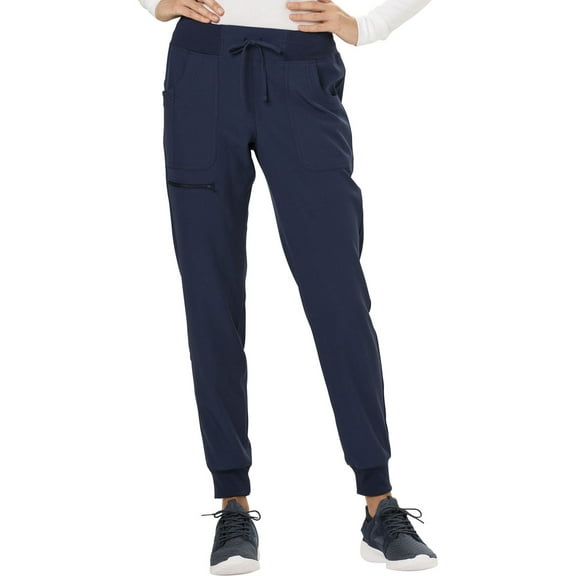Heartsoul Break On Through Women Scrubs Pant, Low Rise Jogger, HS030T, XS Tall, Navy