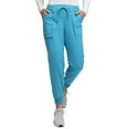 thumbnail image 1 of Heartsoul Break On Through Women Scrubs Pant, Low Rise Jogger, HS030T, XS Tall, Teal Blue, 1 of 8
