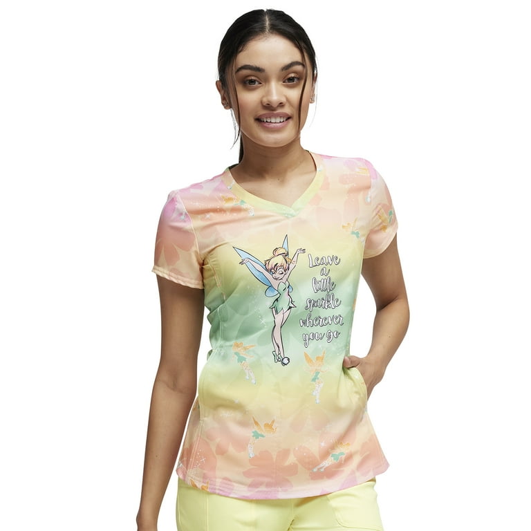 Tinkerbell scrub top walmart sale
